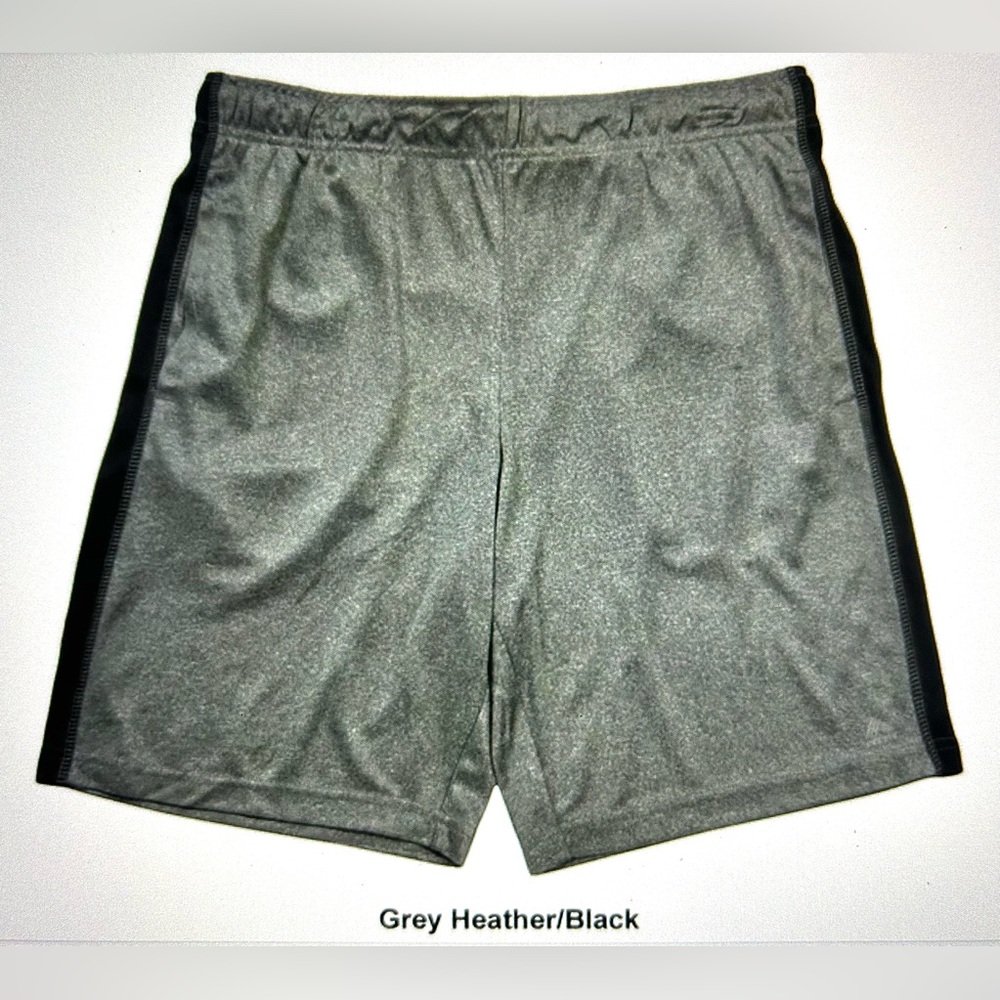 Men’s RBX Grey & Black Color Block Quick Dry Drawstring Performance Shorts Small